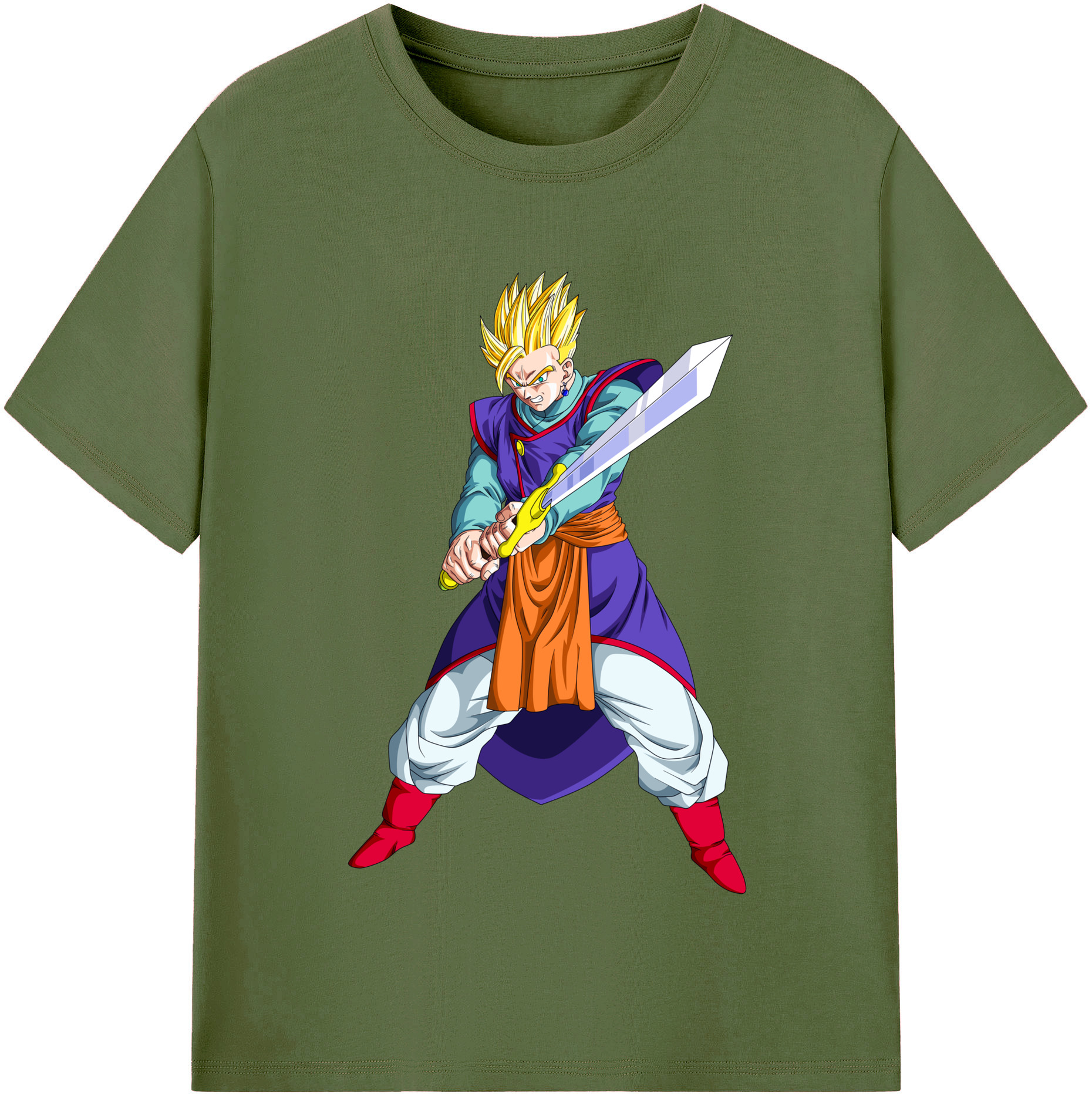 （画像用） ドラゴンボール 孫 悟飯（そんごはん）DRAGON BALL Son Gohan 綿100％半袖Tシャツ（フロントプリント）